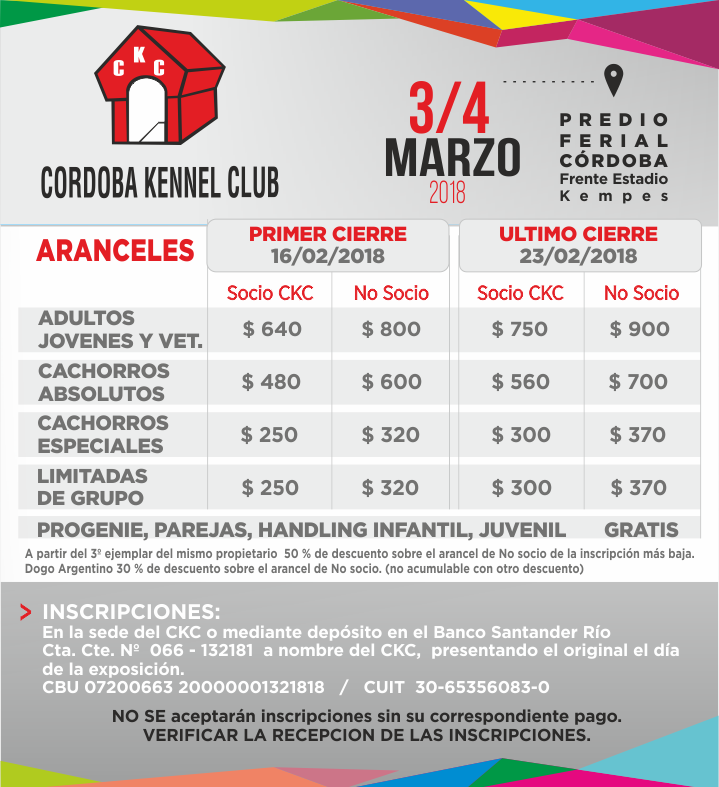 Aranceles Expo Marzo 2018