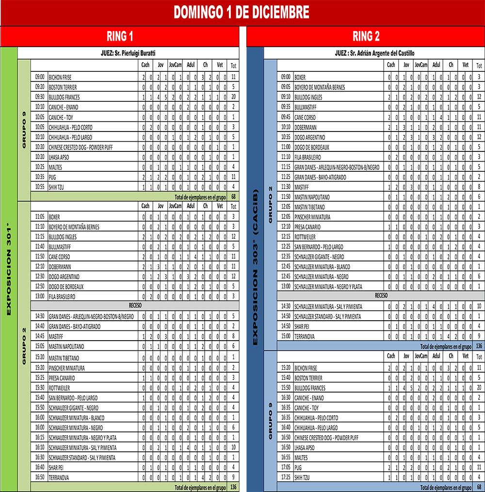 2019 Expo Nov FCA HORARIOS OFICIO 4